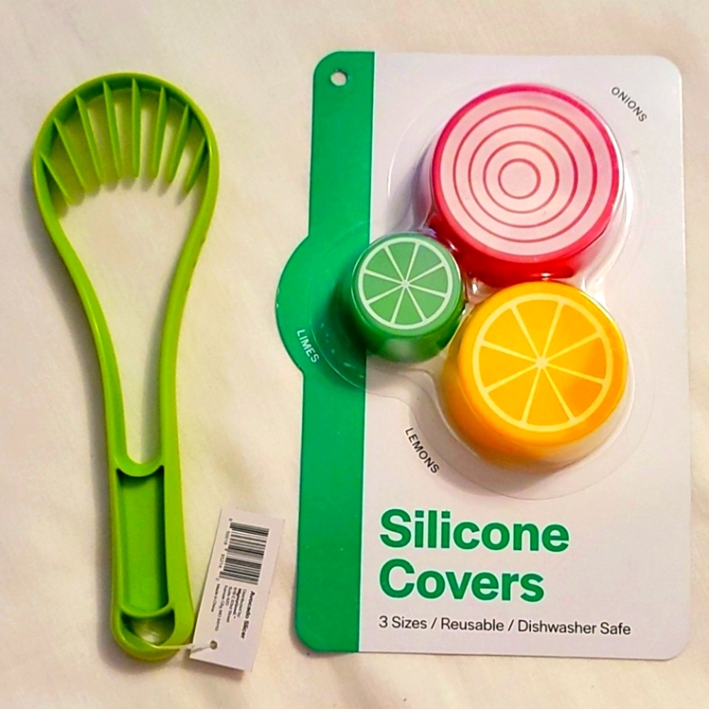NEW Avocado Slicer & Silicone Food Covers